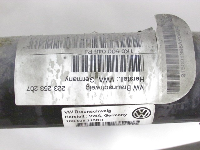 MOST ZADNJE OSI OEM N. 1K0505315BH ORIGINAL REZERVNI DEL VOLKSWAGEN GOLF V 1K1 1K5 MK5 BER/SW (02/2004-11/2008) DIESEL LETNIK 2008