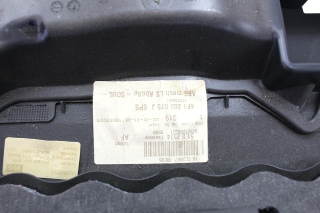 MONTA?NI DELI /  ARMATURNE PLOSCE SPODNJI OEM N. 4F1863075J ORIGINAL REZERVNI DEL AUDI A6 C6 4F2 4FH 4F5 BER/SW/ALLROAD (07/2004 - 10/2008) DIESEL LETNIK 2008