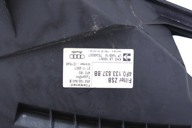 FILTAR ZRAKA OEM N. 4F0133837BB ORIGINAL REZERVNI DEL AUDI A6 C6 4F2 4FH 4F5 BER/SW/ALLROAD (07/2004 - 10/2008) DIESEL LETNIK 2008