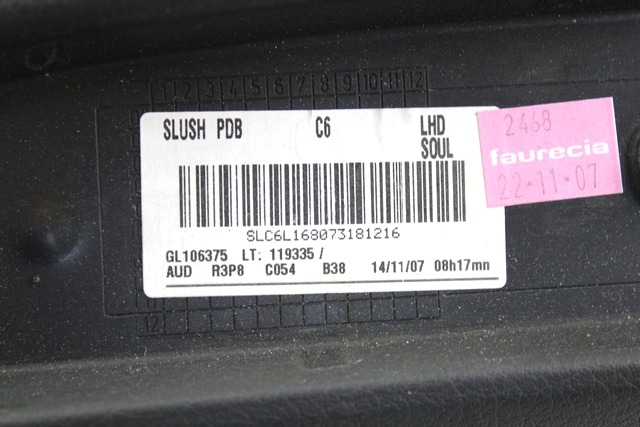 KIT AIRBAG KOMPLET OEM N. 4F0959655B ORIGINAL REZERVNI DEL AUDI A6 C6 4F2 4FH 4F5 BER/SW/ALLROAD (07/2004 - 10/2008) DIESEL LETNIK 2008