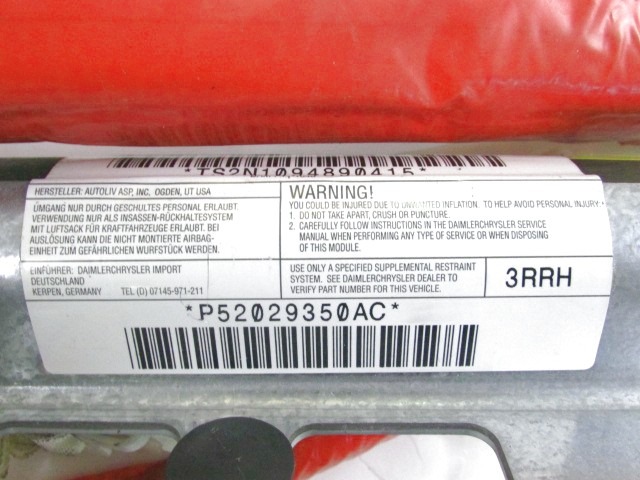 ZRACNA BLAZINA GLAVA DESNA OEM N. 04680642AA ORIGINAL REZERVNI DEL DODGE JOURNEY (2008 - 2011) DIESEL LETNIK 2008