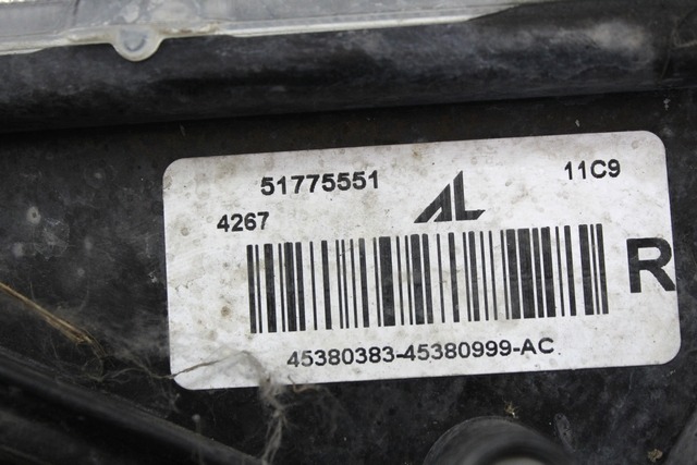 DESNA MEGLENKA OEM N. 51775551 ORIGINAL REZERVNI DEL LANCIA DELTA 844 MK3 (2008 - 2014) DIESEL LETNIK 2009