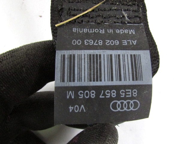 VARNOSTNI PAS OEM N. 8E5857805M ORIGINAL REZERVNI DEL AUDI A4 B7 8EC 8ED 8HE BER/SW/CABRIO (2004 - 2007) DIESEL LETNIK 2007