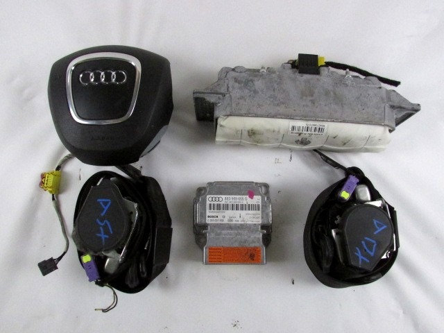 KIT AIRBAG KOMPLET OEM N. 18412 KIT AIRBAG COMPLETO ORIGINAL REZERVNI DEL AUDI A4 B7 8EC 8ED 8HE BER/SW/CABRIO (2004 - 2007) DIESEL LETNIK 2007