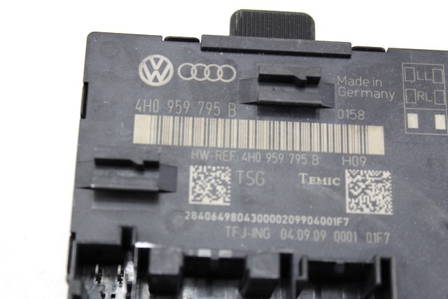 RACUNALNIK VRAT IN STEKEL OEM N. 4H0959795B ORIGINAL REZERVNI DEL VOLKSWAGEN TOUAREG 7P5 7P6 MK2 (2010 - 2018)DIESEL LETNIK 2010