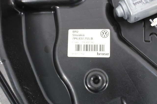 MEHANIZEM DVIGA SPREDNJIH STEKEL  OEM N. 33307 SISTEMA ALZACRISTALLO PORTA ANTERIORE ELETTR ORIGINAL REZERVNI DEL VOLKSWAGEN TOUAREG 7P5 7P6 MK2 (2010 - 2018)DIESEL LETNIK 2010