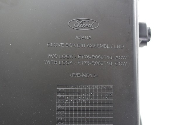 PREDAL ZA DOKUMENTE OEM N. ET76-R060T10-ACW ORIGINAL REZERVNI DEL FORD TRANSIT COURIER B460 (2014 - 2016)DIESEL LETNIK 2016