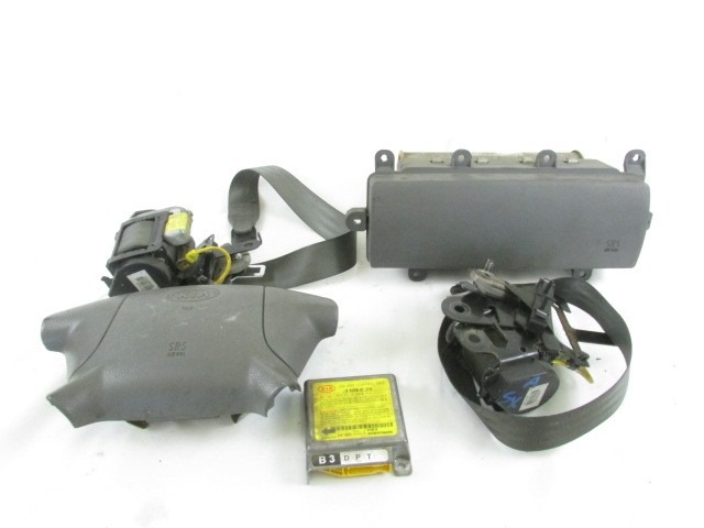 KIT AIRBAG KOMPLET OEM N. 14887 KIT AIRBAG COMPLETO ORIGINAL REZERVNI DEL KIA RIO MK1 DC (2000 - 2005)BENZINA LETNIK 2003