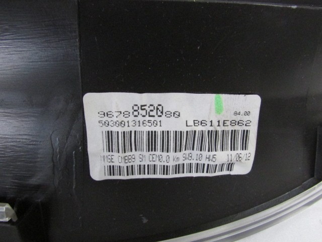 KILOMETER STEVEC OEM N. 9678852080 ORIGINAL REZERVNI DEL PEUGEOT PARTNER TEPEE MK2 (2008 - 2015) DIESEL LETNIK 2012