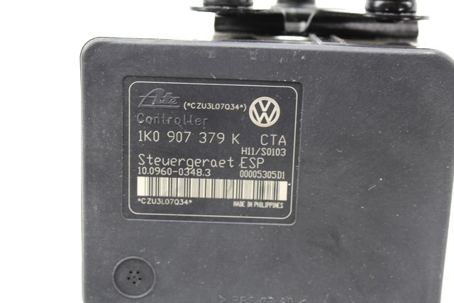 ABS AGREGAT S PUMPO OEM N. 1K0614517H ORIGINAL REZERVNI DEL VOLKSWAGEN GOLF V 1K1 1K5 MK5 BER/SW (02/2004-11/2008) BENZINA LETNIK 2004