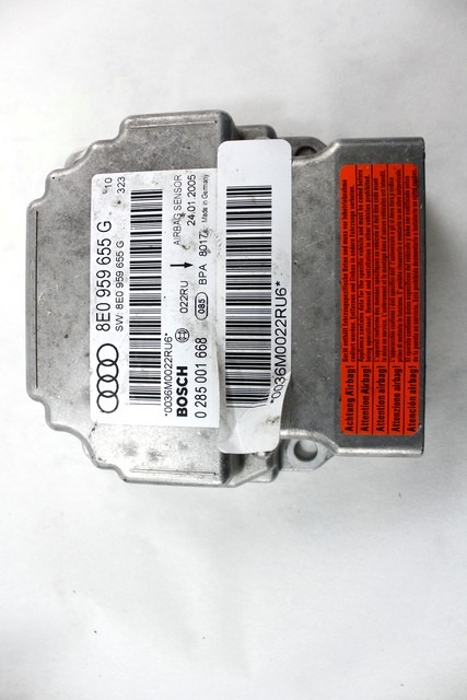 KIT AIRBAG KOMPLET OEM N. 18411 KIT AIRBAG COMPLETO ORIGINAL REZERVNI DEL AUDI A4 B7 8EC 8ED 8HE BER/SW/CABRIO (2004 - 2007) DIESEL LETNIK 2005