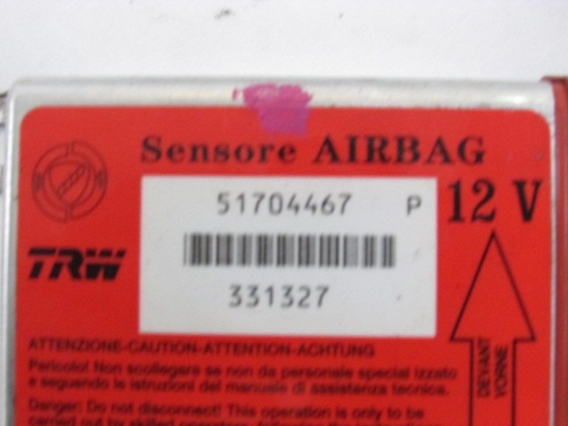 KIT AIRBAG KOMPLET OEM N. 17640 KIT AIRBAG COMPLETO ORIGINAL REZERVNI DEL FIAT PANDA 169 (2003 - 08/2009) DIESEL LETNIK 2006