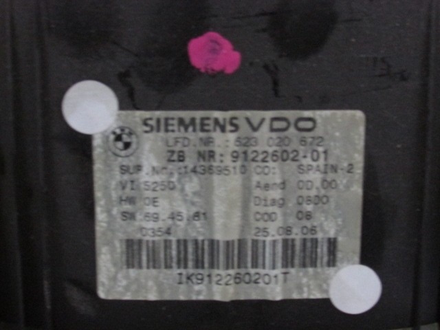 KILOMETER STEVEC OEM N. 9122602 ORIGINAL REZERVNI DEL BMW SERIE 3 BER/SW/COUPE/CABRIO E90/E91/E92/E93 (2005 -2009) DIESEL LETNIK 2006