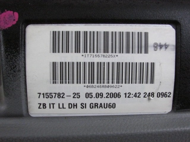 KIT AIRBAG KOMPLET OEM N. 18967 KIT AIRBAG COMPLETO ORIGINAL REZERVNI DEL BMW SERIE 3 BER/SW/COUPE/CABRIO E90/E91/E92/E93 (2005 -2009) DIESEL LETNIK 2006