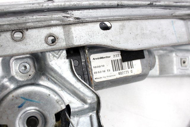 MEHANIZEM DVIGA SPREDNJIH STEKEL  OEM N. 32034 SISTEMA ALZACRISTALLO PORTA ANTERIORE ELETTR ORIGINAL REZERVNI DEL CITROEN DS3 (2009 - 2014) BENZINA/GPL LETNIK 2010