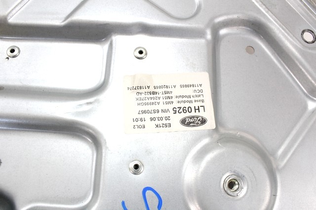 MEHANIZEM DVIGA ZADNJIH STEKEL  OEM N. 18501 SISTEMA ALZACRISTALLO PORTA POSTERIORE ELETT ORIGINAL REZERVNI DEL FORD FOCUS DA HCP DP MK2 BER/SW (2005 - 2008) DIESEL LETNIK 2006