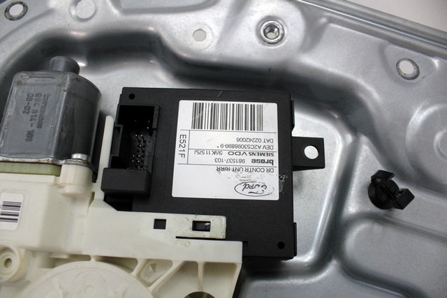 MEHANIZEM DVIGA ZADNJIH STEKEL  OEM N. 18501 SISTEMA ALZACRISTALLO PORTA POSTERIORE ELETT ORIGINAL REZERVNI DEL FORD FOCUS DA HCP DP MK2 BER/SW (2005 - 2008) DIESEL LETNIK 2006