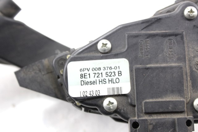 PEDALI OEM N. 8E1721523B ORIGINAL REZERVNI DEL AUDI A4 B6 8E2 8E5 BER/SW (2001 - 2005) DIESEL LETNIK 2003