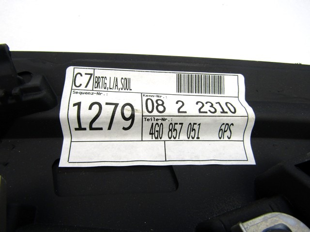 MONTA?NI DELI /  ARMATURNE PLOSCE SPODNJI OEM N. 4G0857051 ORIGINAL REZERVNI DEL AUDI A6 C7 BER/SW/ALLROAD (2011 - 2018)DIESEL LETNIK 2014