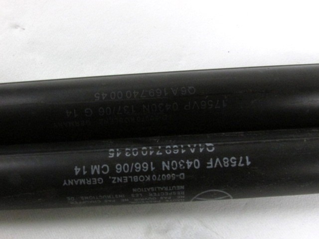 AMORTIZERJI PRTLJAZNIH VRAT  OEM N. A1697400045 ORIGINAL REZERVNI DEL MERCEDES CLASSE A W169 5P C169 3P (2004 - 04/2008) DIESEL LETNIK 2006