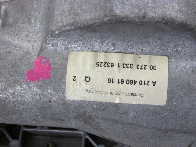 VOLANSKI DROG OEM N. A2104606116 ORIGINAL REZERVNI DEL MERCEDES CLASSE E W210 S210 R BER/SW (1999 - 2003) DIESEL LETNIK 2000