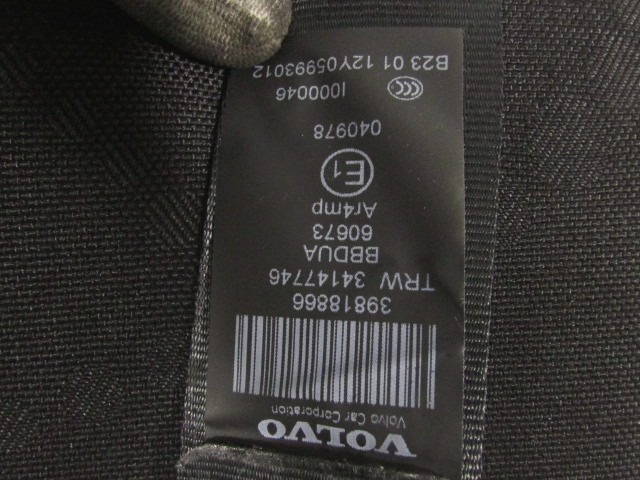 ZADNJI DELJIVI NASLON BLAGO OEM N. SCPSTVLXC60156MK1SV5P ORIGINAL REZERVNI DEL VOLVO XC60 156 (2008 - 2013)DIESEL LETNIK 2012