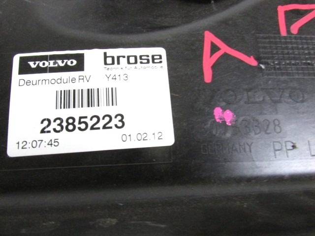 MEHANIZEM DVIGA SPREDNJIH STEKEL  OEM N. 33385 SISTEMA ALZACRISTALLO PORTA ANTERIORE ELETTR ORIGINAL REZERVNI DEL VOLVO XC60 156 (2008 - 2013)DIESEL LETNIK 2012