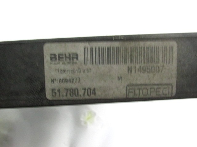 VENTILATOR HLADILNIKA OEM N. 51780703 ORIGINAL REZERVNI DEL PEUGEOT BIPPER AA R (2007 - 2016) DIESEL LETNIK 2010