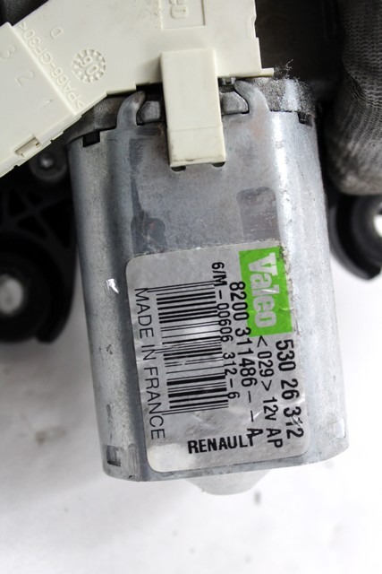 MOTORCEK ZADNJEGA BRISALCA OEM N. 8200311486 ORIGINAL REZERVNI DEL RENAULT CLIO BR0//1 CR0/1 KR0/1 MK3 (2005 - 05/2009) DIESEL LETNIK 2007