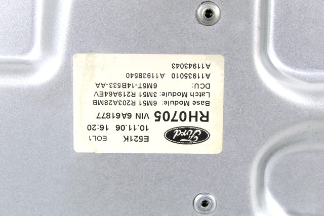 MEHANIZEM DVIGA SPREDNJIH STEKEL  OEM N. 18501 SISTEMA ALZACRISTALLO PORTA ANTERIORE ELETTR ORIGINAL REZERVNI DEL FORD FOCUS CMAX DM2 MK1 (10/2003 - 03/2007) DIESEL LETNIK 2007