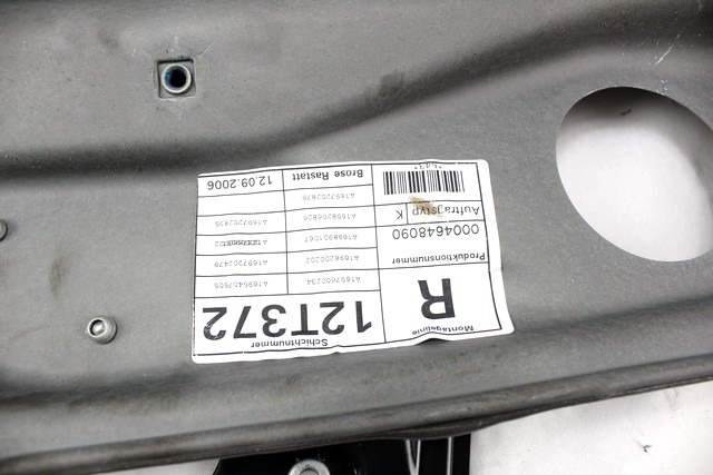 MEHANIZEM DVIGA SPREDNJIH STEKEL  OEM N. 18507 SISTEMA ALZACRISTALLO PORTA ANTERIORE ELETTR ORIGINAL REZERVNI DEL MERCEDES CLASSE B W245 T245 5P (2005 - 2011) DIESEL LETNIK 2006