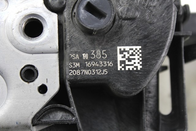 CENTRALNO ZAKLEPANJE PREDNIH LEVIH VRAT OEM N. 9801690080 ORIGINAL REZERVNI DEL CITROEN C4 CACTUS (2014 - 2018)DIESEL LETNIK 2015