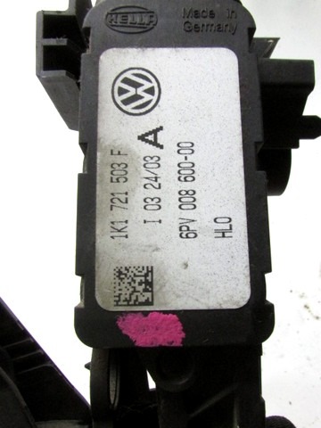 PEDALI OEM N. 1K1721503F ORIGINAL REZERVNI DEL AUDI A3 MK2 8P 8PA 8P1 (2003 - 2008)DIESEL LETNIK 2003