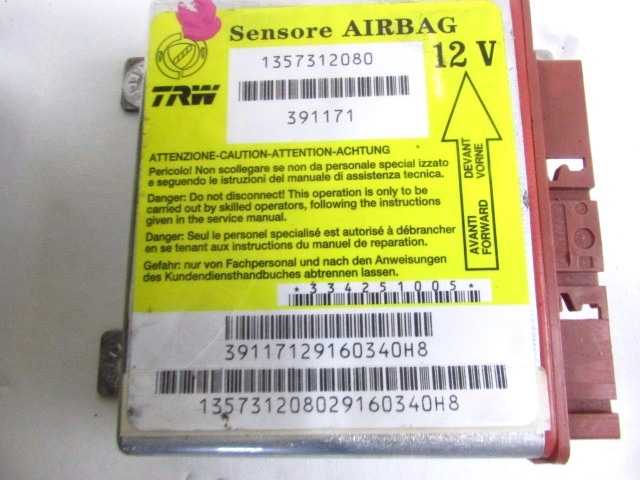 KIT AIRBAG KOMPLET OEM N. 19581 KIT AIRBAG COMPLETO ORIGINAL REZERVNI DEL CITROEN JUMPER MK2 (2006 - 2014) DIESEL LETNIK 2007