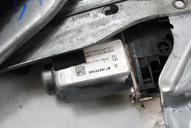 MEHANIZEM DVIGA SPREDNJIH STEKEL  OEM N. 12291 SISTEMA ALZACRISTALLO PORTA ANTERIORE ELETTR ORIGINAL REZERVNI DEL CITROEN DS3 (2009 - 2014) DIESEL LETNIK 2011