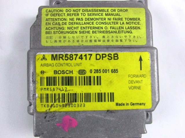 KIT AIRBAG KOMPLET OEM N. 18034 KIT AIRBAG COMPLETO ORIGINAL REZERVNI DEL MITSUBISHI COLT Z30 Z3_A Z2_A MK6 (2004 - 2009) BENZINA LETNIK 2005