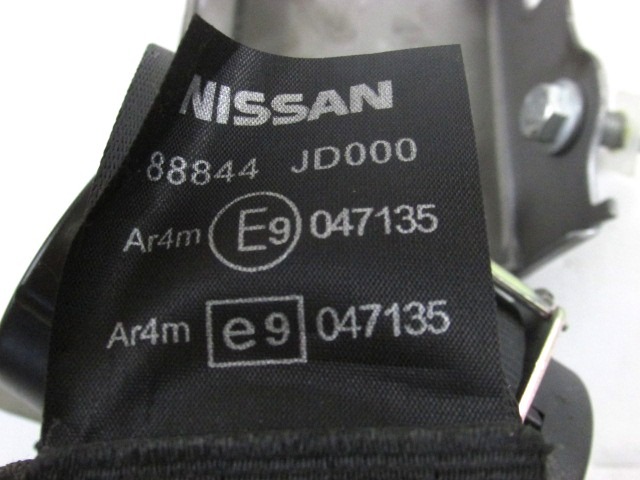 VARNOSTNI PAS OEM N. 88844-JD000 ORIGINAL REZERVNI DEL NISSAN QASHQAI J10C (2006 - 2010) DIESEL LETNIK 2008