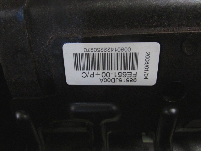 KIT AIRBAG KOMPLET OEM N. 19887 KIT AIRBAG COMPLETO ORIGINAL REZERVNI DEL NISSAN QASHQAI J10C (2006 - 2010) DIESEL LETNIK 2008