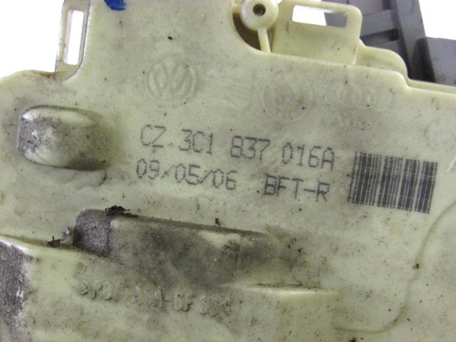 CENTRALNI ZAKLEP SPREDNJIH VRAT  OEM N. 3C1837016A ORIGINAL REZERVNI DEL VOLKSWAGEN PASSAT B6 3C2 3C5 BER/SW (2005 - 09/2010)  DIESEL LETNIK 2006