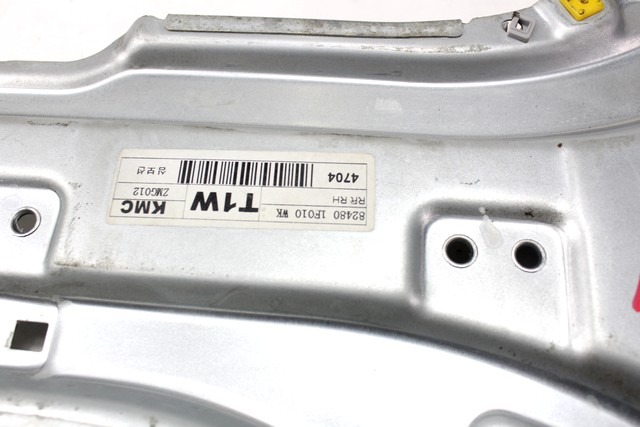 MEHANIZEM DVIGA ZADNJIH STEKEL  OEM N. 18505 SISTEMA ALZACRISTALLO PORTA POSTERIORE ELETT ORIGINAL REZERVNI DEL KIA SPORTAGE KM MK2 (2004 - 2010)DIESEL LETNIK 2005