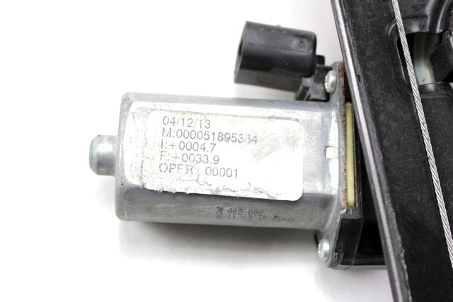 MEHANIZEM DVIGA SPREDNJIH STEKEL  OEM N. 27308 SISTEMA ALZACRISTALLO PORTA ANTERIORE ELETTR ORIGINAL REZERVNI DEL FIAT PUNTO 199 MK3 (2011 - 2017)BENZINA/METANO LETNIK 2014