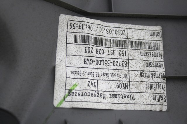 NOTRANJA OBLOGA SPREDNJIH VRAT OEM N. PNASTSZSX4EYSV5P ORIGINAL REZERVNI DEL SUZUKI SX4 EY GY (2006 - 2010) DIESEL LETNIK 2010