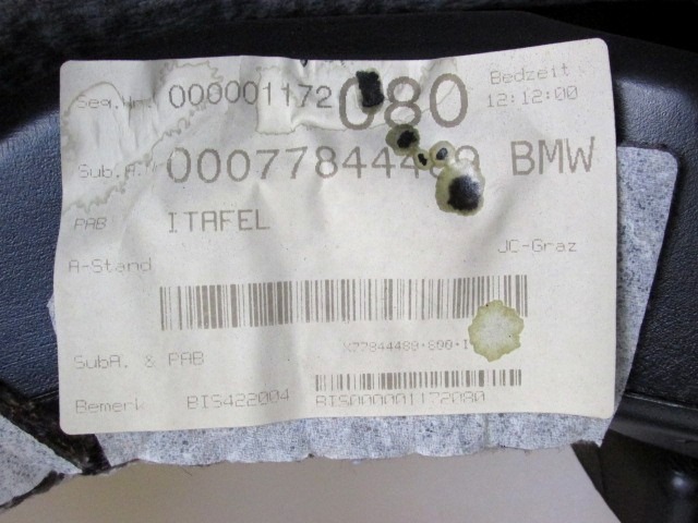 ARMATURNA PLOSCA OEM N. 51453414560 ORIGINAL REZERVNI DEL BMW X3 E83 (2004 - 08/2006 ) DIESEL LETNIK 2005