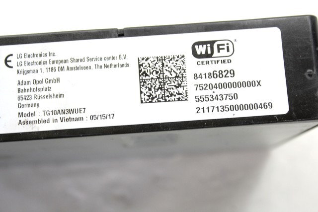 RACUNALNIK TELEFONA  OEM N. 84186829 ORIGINAL REZERVNI DEL OPEL CORSA E X15 (2014 - 2019)BENZINA/GPL LETNIK 2018