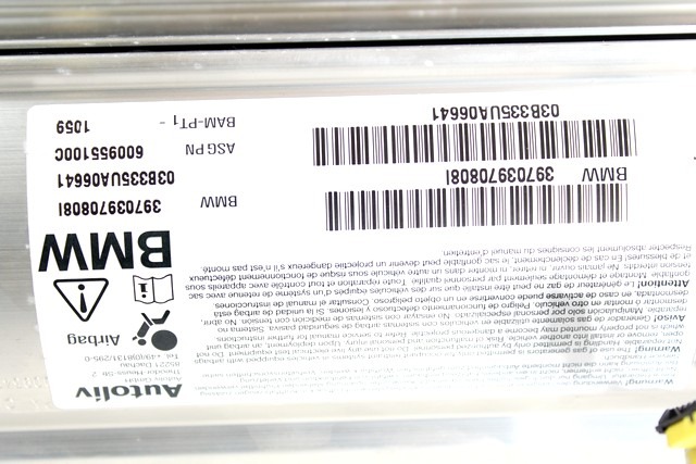 KIT AIRBAG KOMPLET OEM N. 17292 KIT AIRBAG COMPLETO ORIGINAL REZERVNI DEL BMW SERIE 5 E60 E61 (2003 - 2010) DIESEL LETNIK 2003