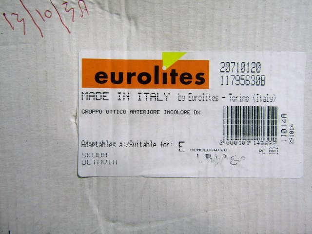 SPREDNJI INDIKATOR OEM N. 1U0953156A ORIGINAL REZERVNI DEL SKODA OCTAVIA MK1 1U2 1U5 BER/SW (1997 - 2004)DIESEL LETNIK 1998