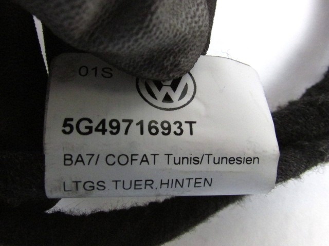 ELEKTRICNA NAPELJAVA OEM N. 5G4971693T ORIGINAL REZERVNI DEL VOLKSWAGEN GOLF VII 5G1 BQ1 BE1 BE2 BA5 BV5 MK7 (2012 - 2017)DIESEL LETNIK 2015