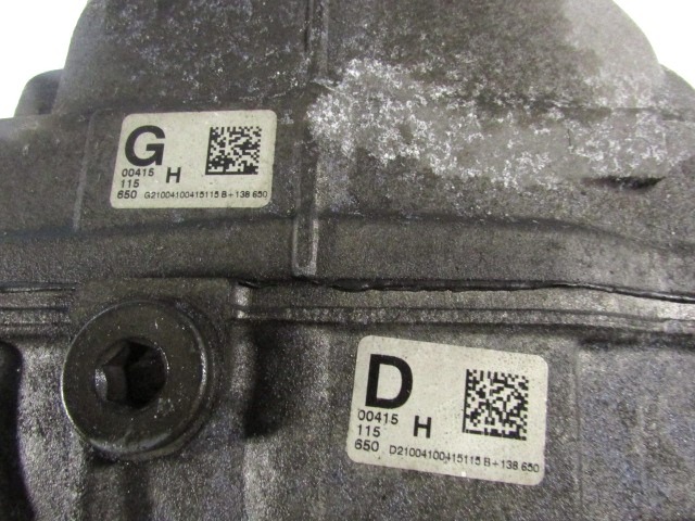 ZADNJI DIFERENCIAL OEM N. 0BP525015H ORIGINAL REZERVNI DEL VOLKSWAGEN TOUAREG 7P5 7P6 MK2 (2010 - 2018)DIESEL LETNIK 2010