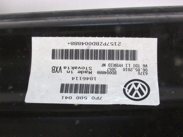 MOST ZADNJE OSI OEM N. 7P0500041 ORIGINAL REZERVNI DEL VOLKSWAGEN TOUAREG 7P5 7P6 MK2 (2010 - 2018)DIESEL LETNIK 2010