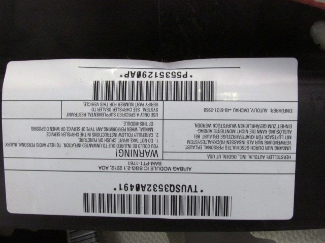 ZRACNA BLAZINA GLAVA DESNA OEM N. 55351290AP ORIGINAL REZERVNI DEL JEEP COMPASS MK49 MK1 R (2011 - 2017)DIESEL LETNIK 2013